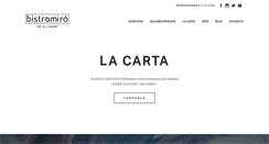 Desktop Screenshot of bistromiro.com